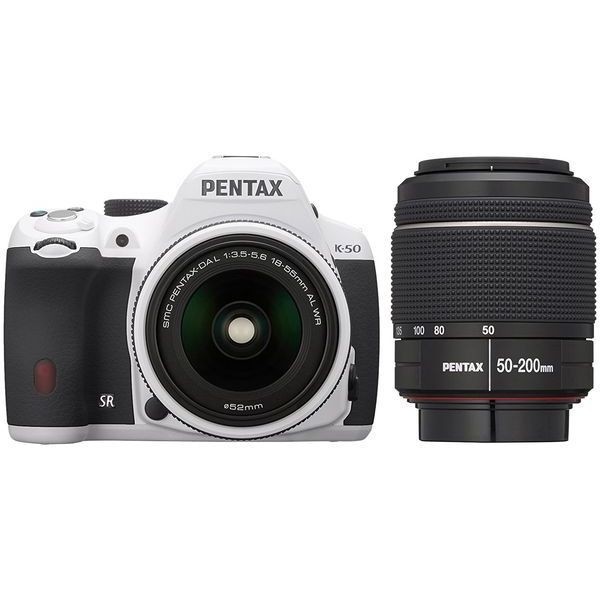 公式ショップ】 中古 ホワイト ダブルズームキット K-50 PENTAX 美品