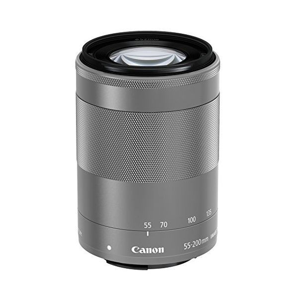 中古 １年保証 美品 Canon EF-M 55-200mm F4.5-6.3 IS STM シルバー_画像1