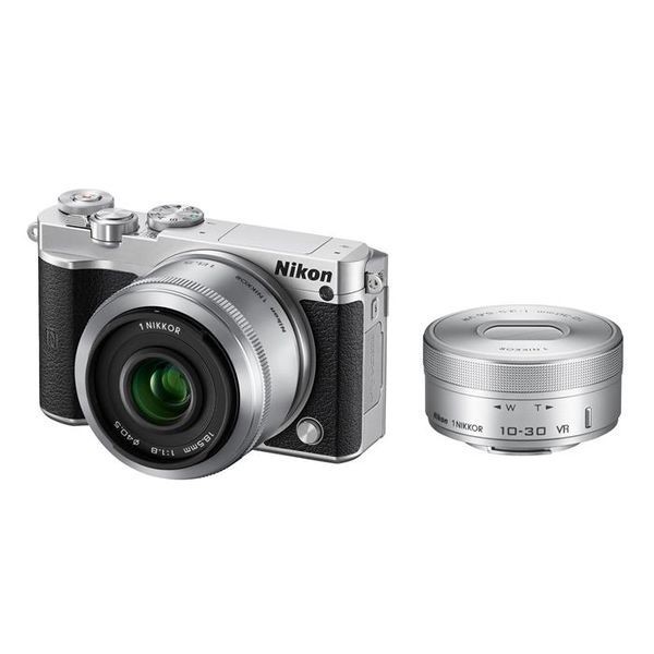 中古 １年保証 美品 Nikon J5 ダブルレンズキット シルバー