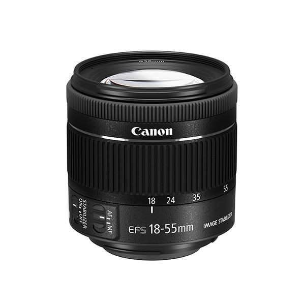 中古 １年保証 美品 Canon EF-S 18-55mm F4-5.6 IS STM ブラック_画像1