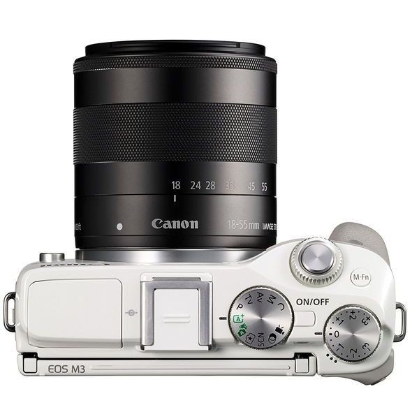 中古 １年保証 美品 Canon EOS M3 18-55mm IS STM レンズキット ホワイト_画像3