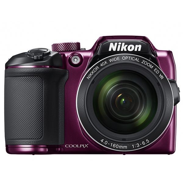 肌触りがいい １年保証 中古 美品 プラム B500 COOLPIX Nikon ニコン