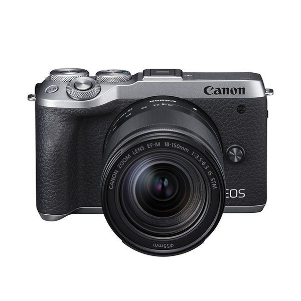  б/у 1 год гарантия прекрасный товар Canon EOS M6 Mark II 18-150mm IS STM линзы комплект серебряный 