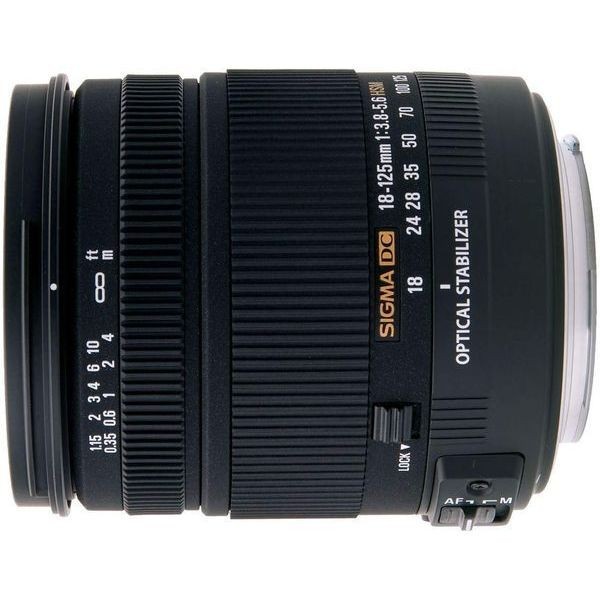 中古 １年保証 美品 SIGMA 18-125mm F3.8-5.6 DC OS HSM ニコン