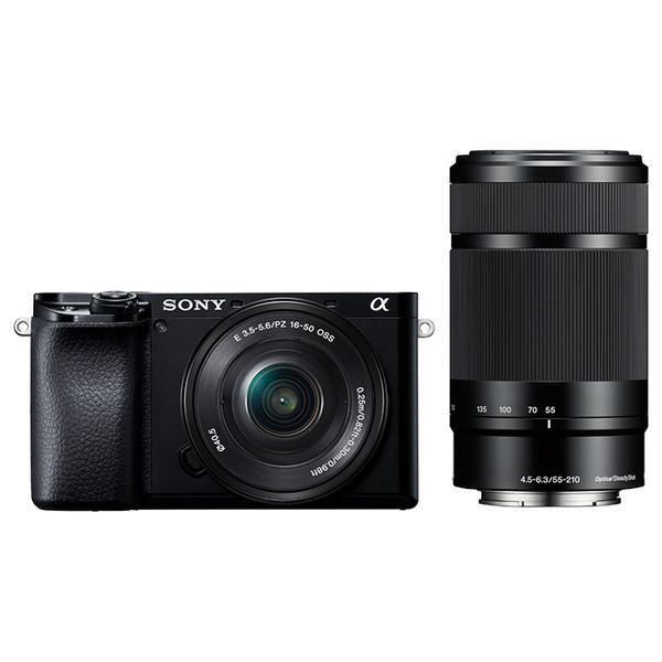 中古 １年保証 美品 SONY α6100 ダブルズームレンズキット ILCE-6100Y ブラック_画像1