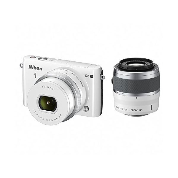 中古 １年保証 美品 Nikon S2 ダブルズームキット ホワイト