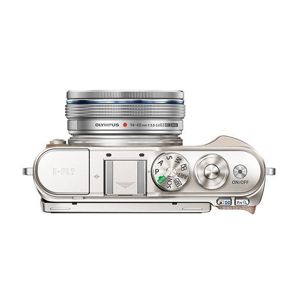 中古 １年保証 美品 OLYMPUS PEN E-PL9 EZ ダブルズームキット ブラウン_画像2