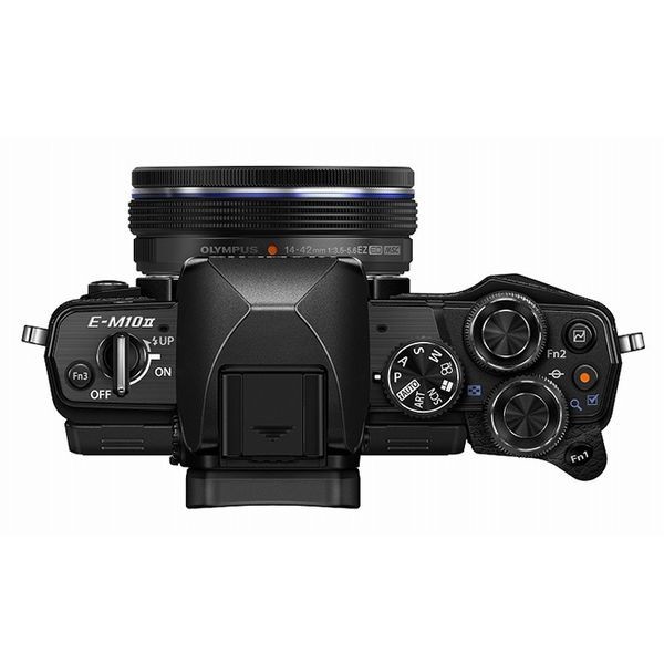 中古 １年保証 美品 OLYMPUS OM-D E-M10 Mark II ダブルズームキット ブラック_画像3