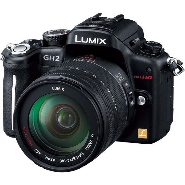 中古 １年保証 美品 Panasonic LUMIX DMC-GH2H レンズキット ブラック_画像1