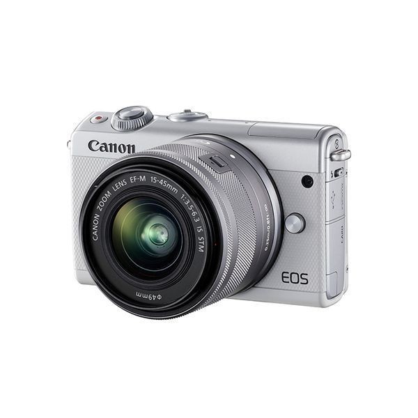  б/у 1 год гарантия прекрасный товар Canon EOS M100 линзы комплект 15-45mm IS STM белый 