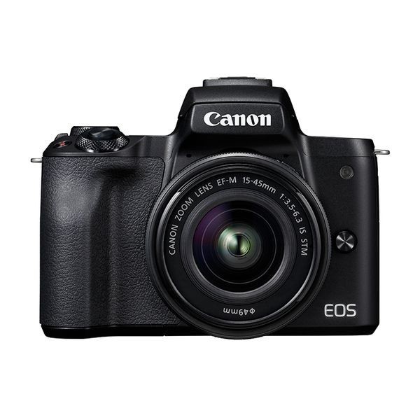 中古 １年保証 美品 Canon EOS Kiss M レンズキット 15-45mm IS STM ブラック
