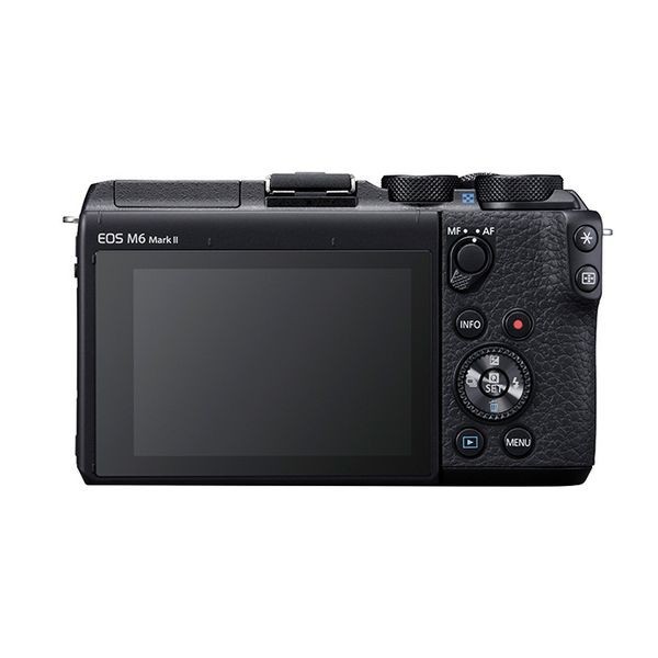 中古 １年保証 美品 Canon EOS M6 Mark II ダブルズームキット ブラック_画像3