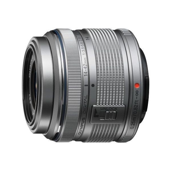 中古 １年保証 美品 OLYMPUS M.ZUIKO 14-42mm F3.5-5.6 II R シルバー_画像1