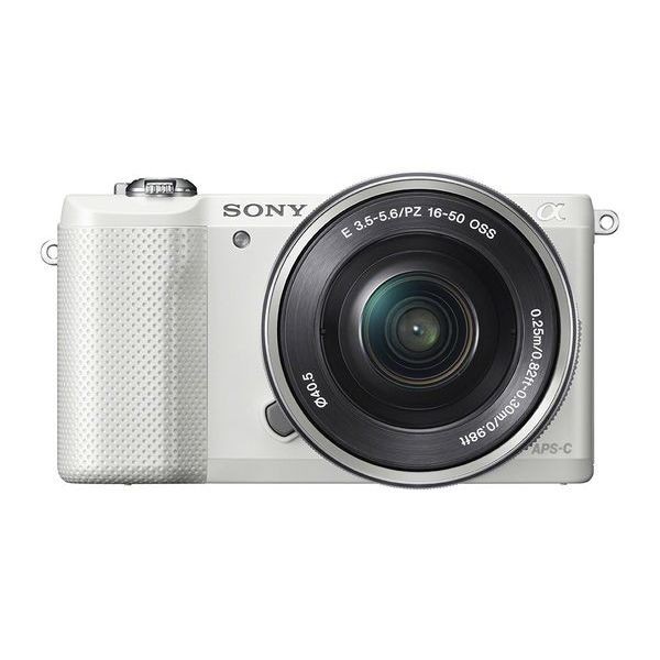 中古 １年保証 美品 SONY α5000 パワーズームレンズキット ILCE-5000L ホワイト_画像1