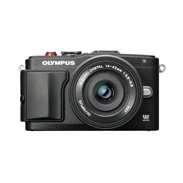 中古 １年保証 美品 OLYMPUS E-PL6 EZレンズキット ブラック_画像1