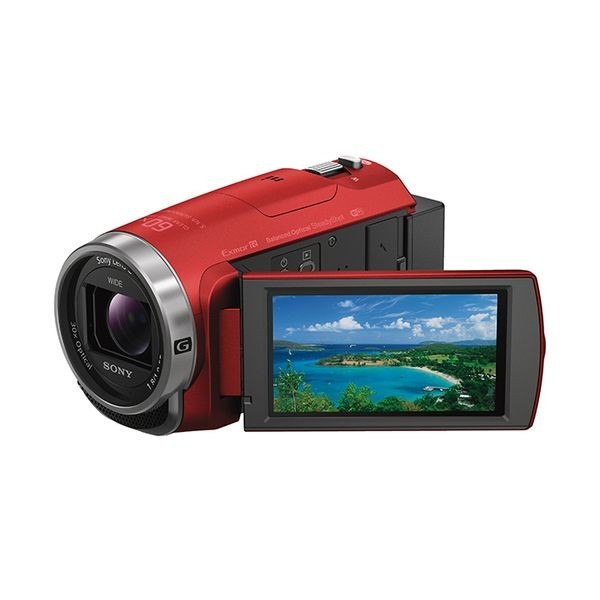 中古 １年保証 美品 SONY HDR-CX680 R レッド_画像1