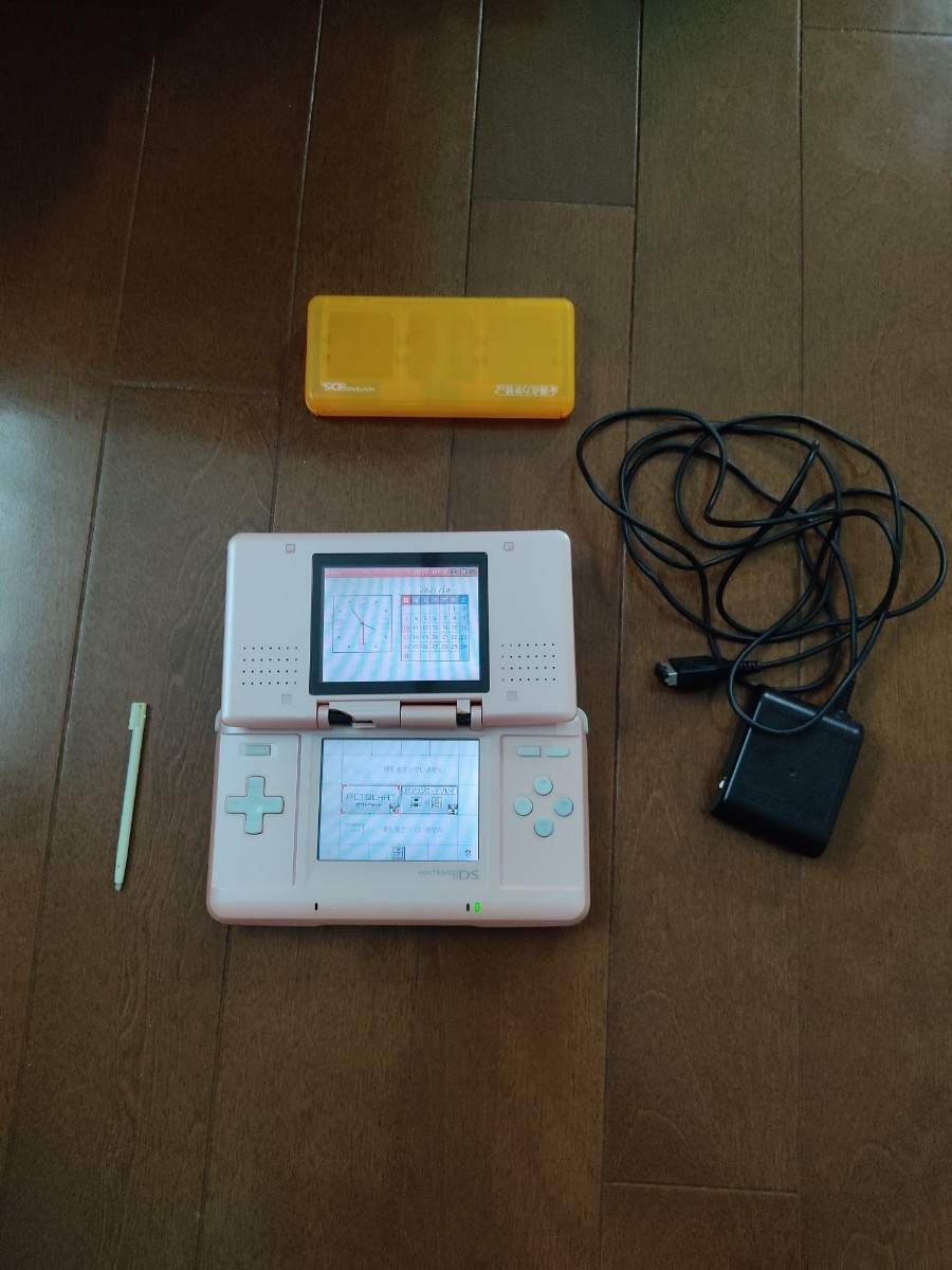 (動作確認済み)ニンテンドーDS ピンク 充電器、タッチペン付き　任天堂DS　Nintendo DS