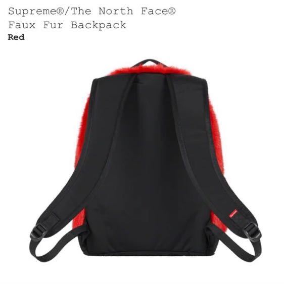 Supreme 20AW The North Face Faux Fur Backpack TR TFNレッド シュプリーム ノースフェイス バックパック 新品 未使用 正規品 送料込