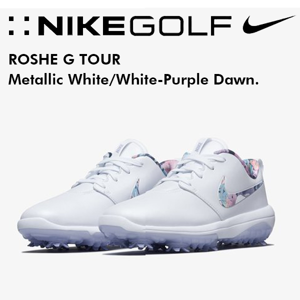 26cm ナイキ ローシG ツアー メタリックホワイト パープルダウン Nike Roshe G Tour White/Metallic White/White-Purple Dawn._画像1