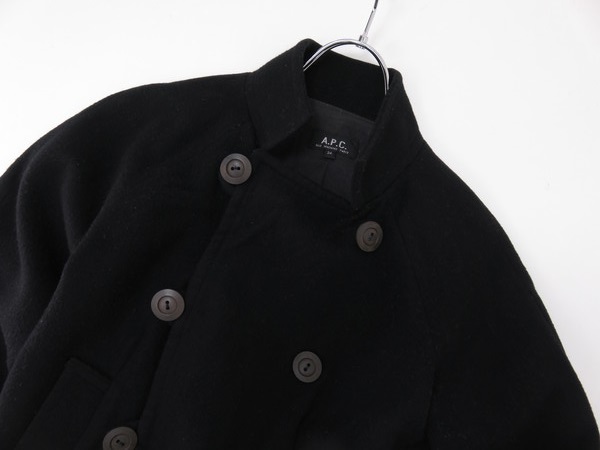 A.P.C. アーペーセー　秋冬　ジャケット　ハーフコート　黒　S相当_画像7