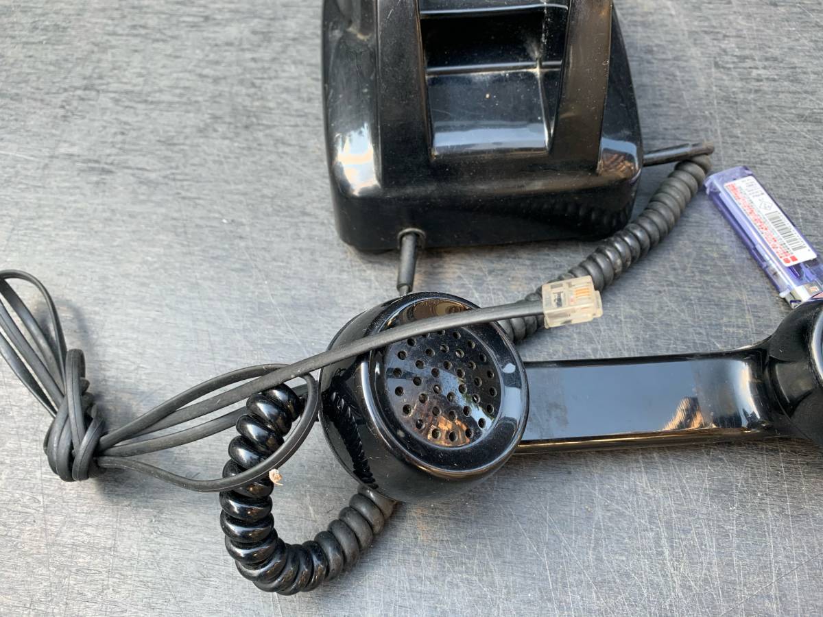  black telephone | dial type | electro- electro- . company | Showa Retro | used | interior 