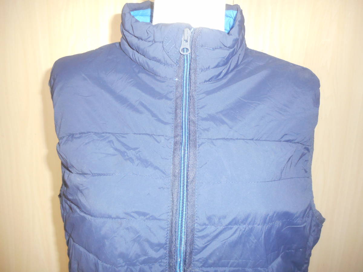 b415*GAP cotton inside nylon the best * Gap sizeXS navy PRIMALOFT outdoor Zip up stretch lady's woman outer garment 3J