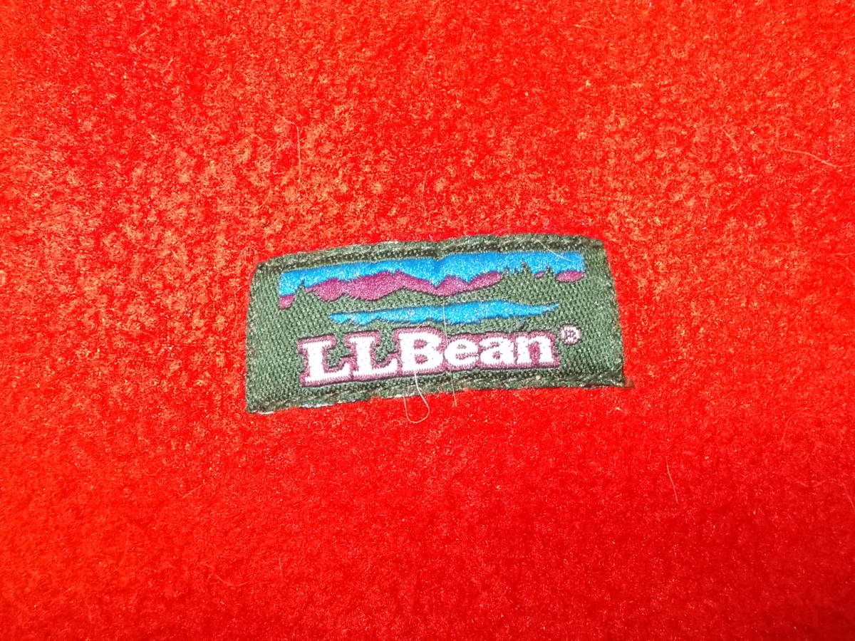 b392◆L.L.Bean フリースジャケット◆エルエルビーン メキシコ製 sizeM WOMENS 赤色 ジップアップ アウター 上着 アウトドア ポリ素材 3J_画像7