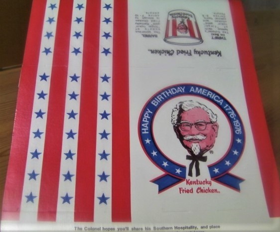  rare 1976 year /KFC Kentucky Fried Chicken * limitation lunch BOX. box ( not yet constructed ) package * car flannel Sanders * unused beautiful goods *1970 period novelty goods 