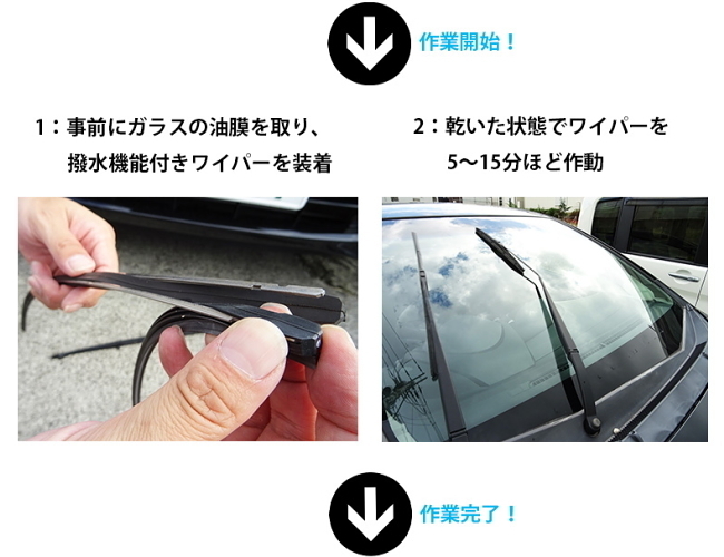 スバル インプレッサ XV DRIVEJOY ガラス撥水コーティング ワイパーラバー 運転席側 V98KG-A602 GH2 GH3 GH6 GH7 GH8 10.6 - 11.10_画像3