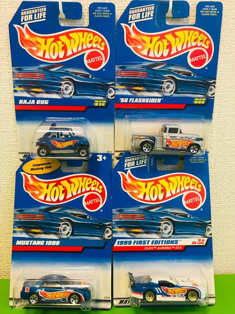 ☆希少レア6☆ ホットウィール Hot Wheels RACE TEAM 1996-99 COLLECTOR 4台セット