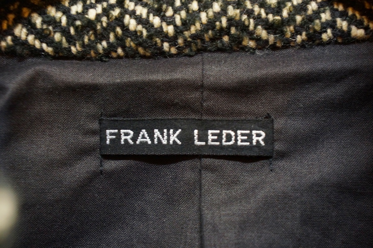 新品 正規 FRANK LEDER フランクリーダー ヘリンボーン ウール ブルゾン ツイード ジャケット Sブラック/クリーム 0427059  829L△ 商品細節 | Yahoo! JAPAN Auction | One Map by FROM JAPAN