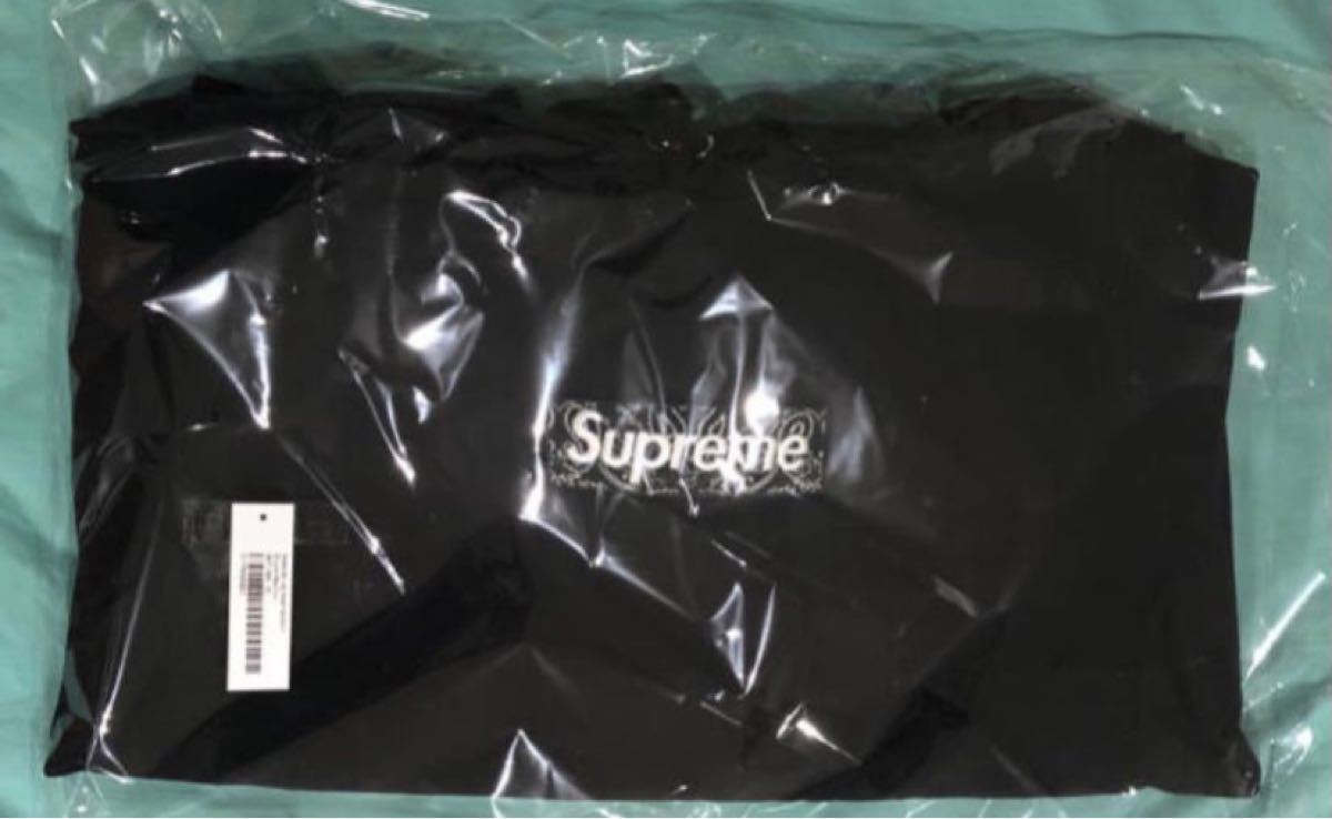 女性に人気！ Supreme bandana box logo hooded 黒Ｍ☆ - パーカー
