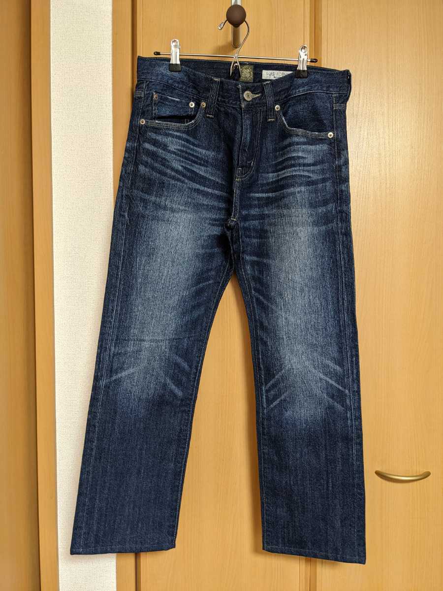 サイズが合えば超お買い得！　WASHIDENIM◆調温素材　和紙デニム 30　￥8990／未使用　裾上げ済　股下67／BACKNUMBER／Right-on／ジーンズ