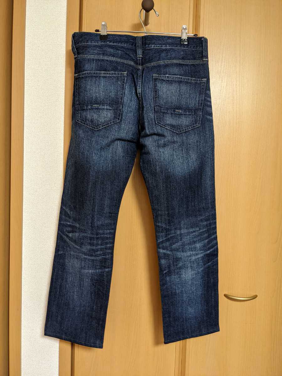 サイズが合えば超お買い得！　WASHIDENIM◆調温素材　和紙デニム 30　￥8990／未使用　裾上げ済　股下67／BACKNUMBER／Right-on／ジーンズ