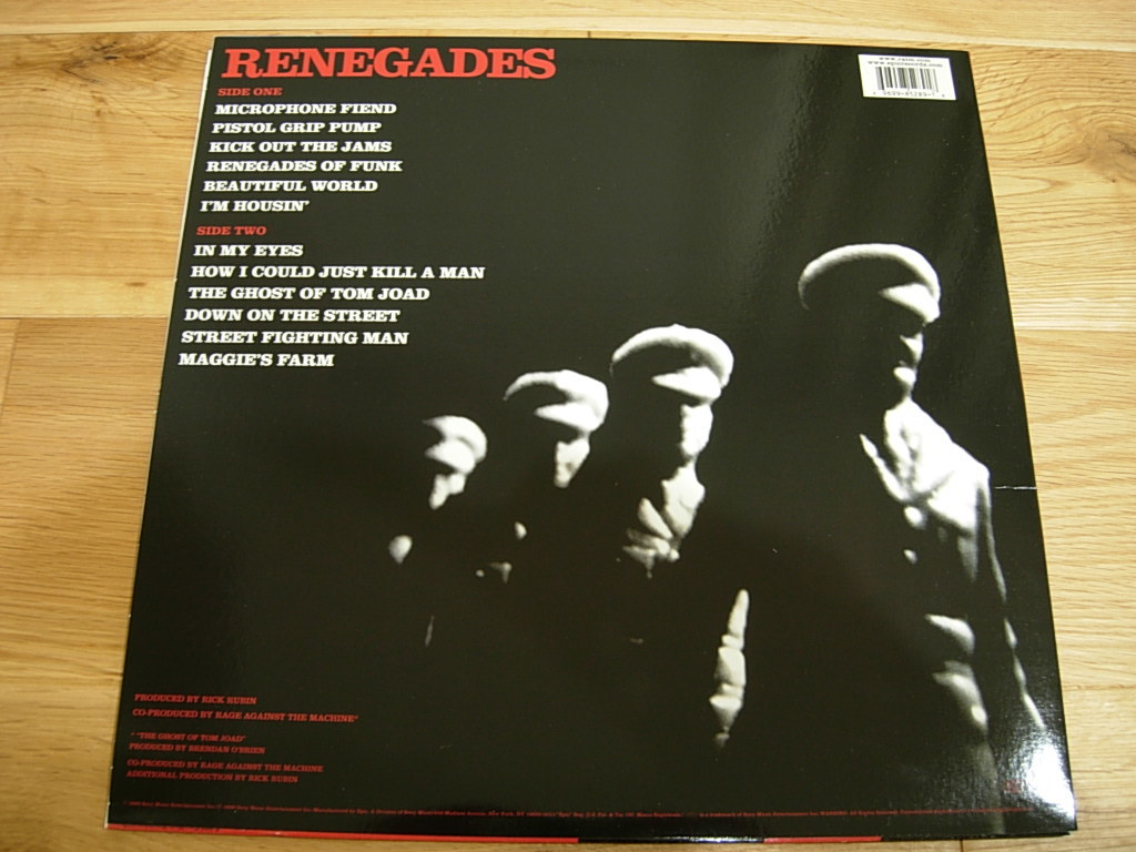 Rage Against The Machine Renegades アナログ　レコード　LP Vinyl　レイジアゲインストザマシーン_画像3