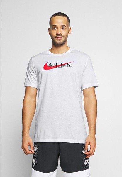 新品タグ付 THE NIKE TEE ナイキ スウォッシュ メンズロゴTシャツ TEE ATHLETE - Print T-shirt - white/university red_画像2