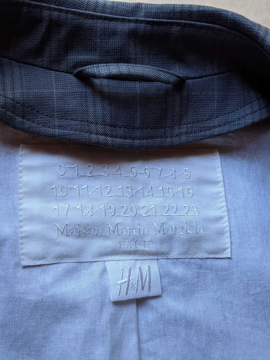 未使用品 Maison Margiela × H&Mステンカラーコート グレー×ベージュ