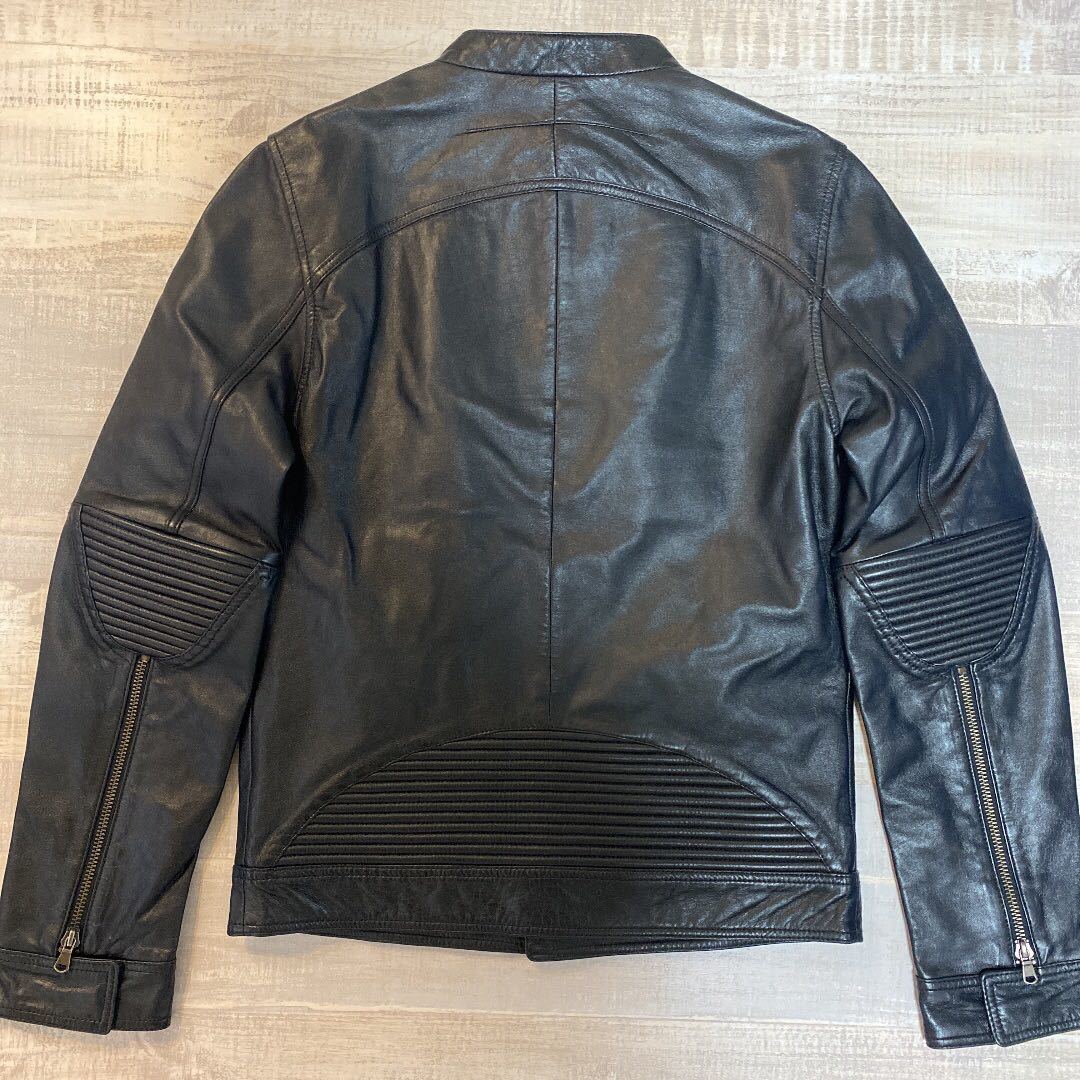 イタリア製 本革 美品】Alex & Co シングル レザー ライダース イタリア製 本革 美品】Alex & Co シングル レザー ライダース