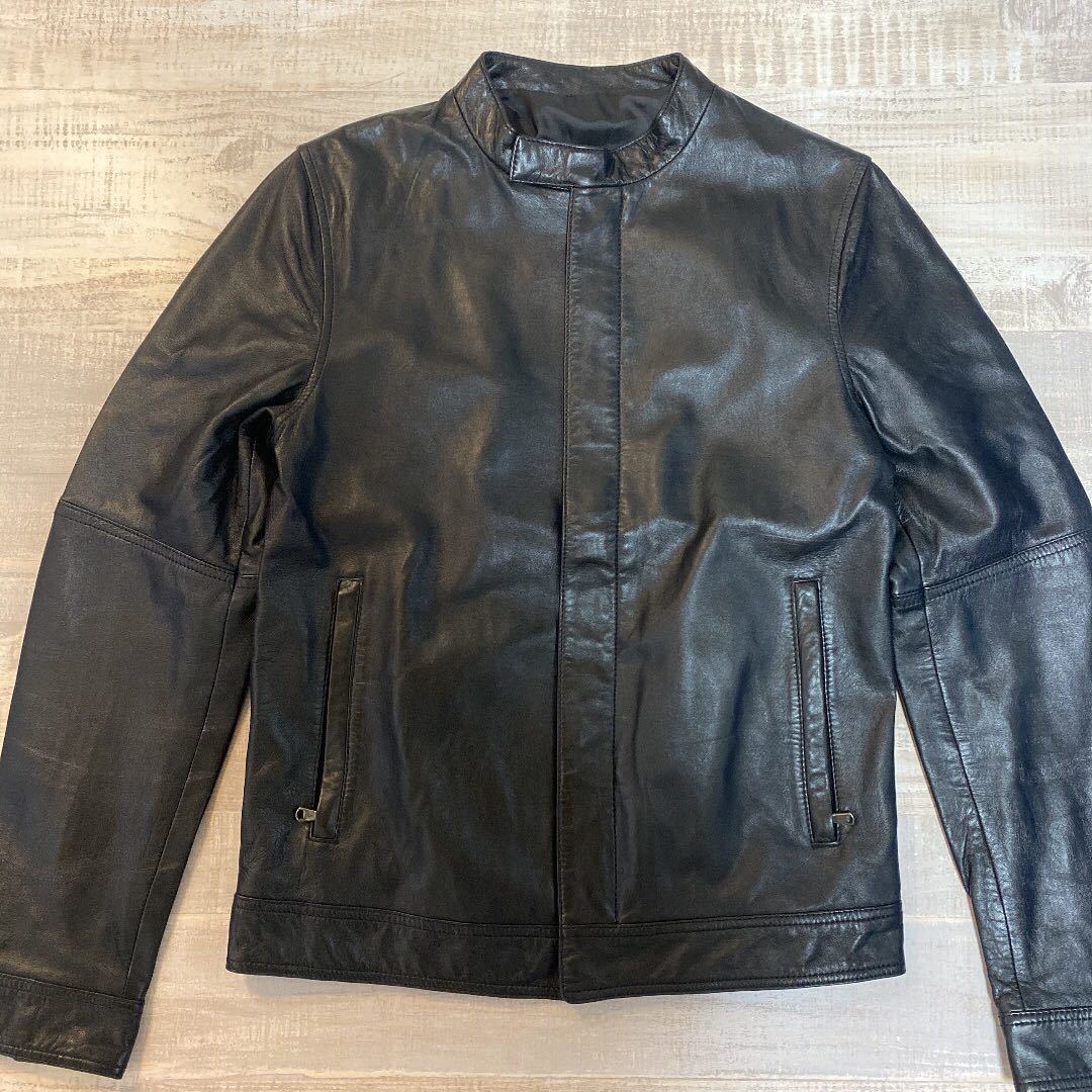イタリア製 本革 美品】Alex & Co シングル レザー ライダース イタリア製 本革 美品】Alex & Co シングル レザー ライダース