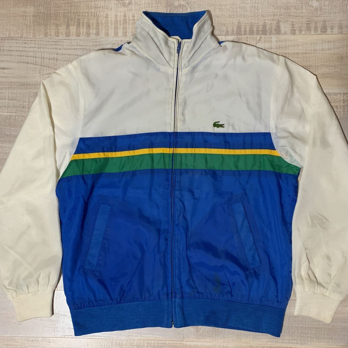 好配色 希少 豪華4トーンカラー】80s IZOD LACOSTE ナイロン