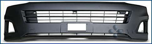 3型 ワイド フロントバンパー ハイエース 200系 バンパーインナーグリル セット H22.8～H25.1(SE100)◇_画像1