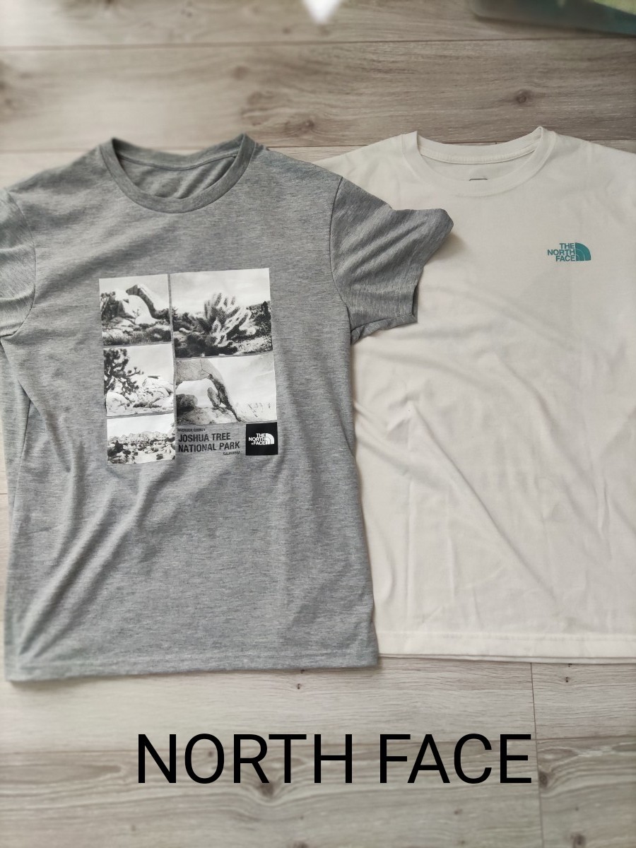 THE NORTH FACE ノースフェイス　Tシャツ 半袖Tシャツ　メンズ　L 　グレー　白　２枚セット