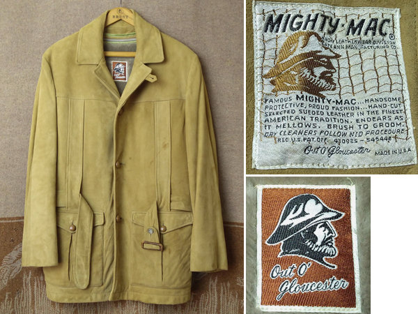 マイティーマック 【MIGHTY-MAC】60s Norfolk Suede Coat / 60年代 スウェード コート ノーフォーク ジャケット ビンテージ ヴィンテージ_画像1