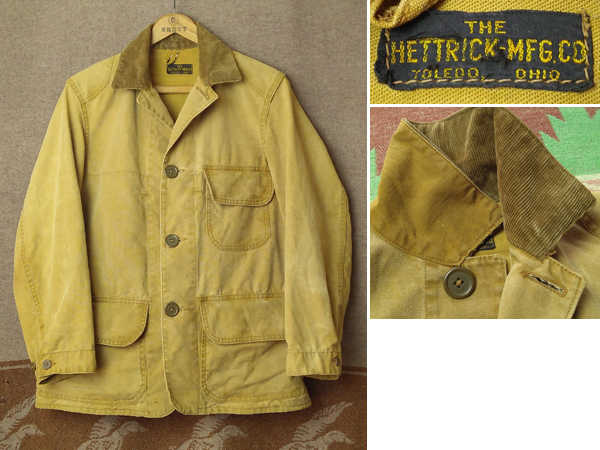 ヘトリック 【THE HETTRICK MFG.CO.】30s Hunting Jacket / 30年代 ハンティング ジャケット ダック アメリカンフィールド ビンテージ 40s_画像1