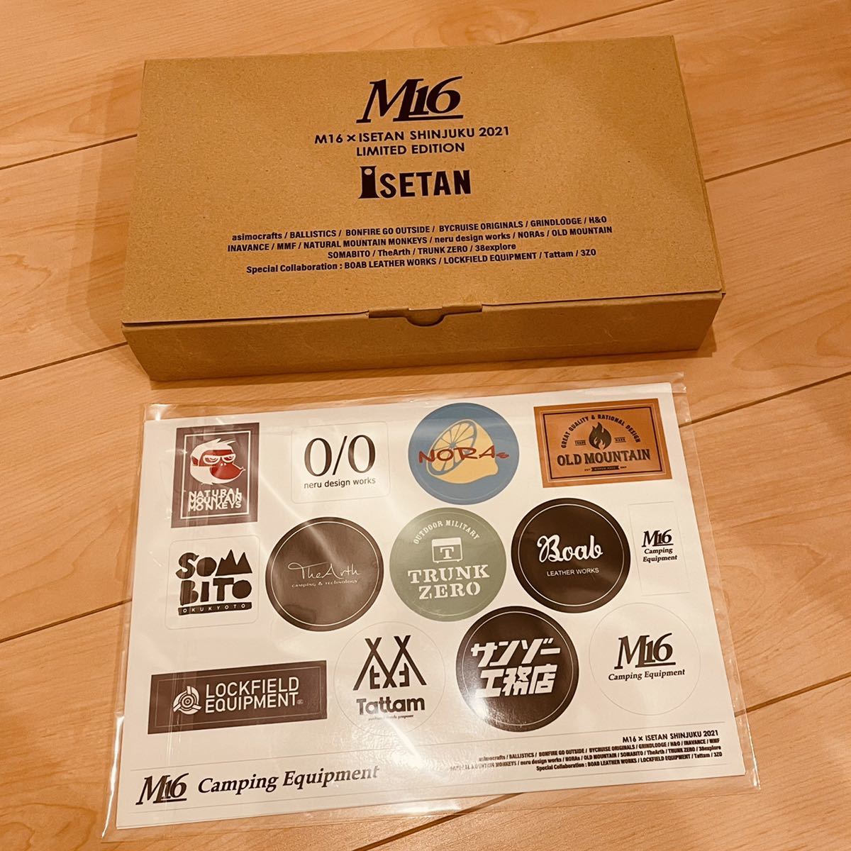 極レア M16×ISETAN SHINJUKU シェラカップ豪華3点セット ステッカー