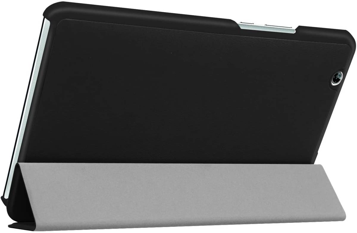 【送料無料】LeTrade レザー 保護ケース カバー docomo dtab Compact d-01J / Huawei MediaPad M3 8.4インチ タブレット　ブラック　黒_画像4