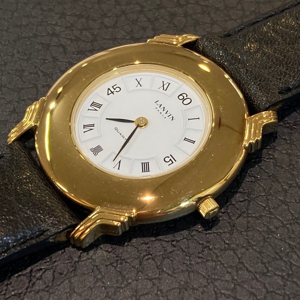未使用 / ベルトが少し退色 / 送料210円】LANVIN 510439-50 メンズ