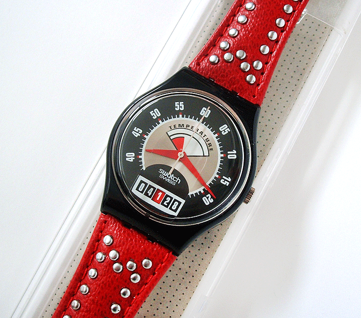 リアル ☆入手困難品☆未使用品☆1995年販売のビンテージSWATCH☆Red