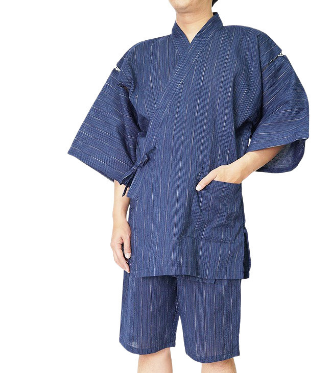 [...] jinbei men's made in Japan Father's day ..... wave ... weave - tradition industrial arts AWS-5 navy blue .3L