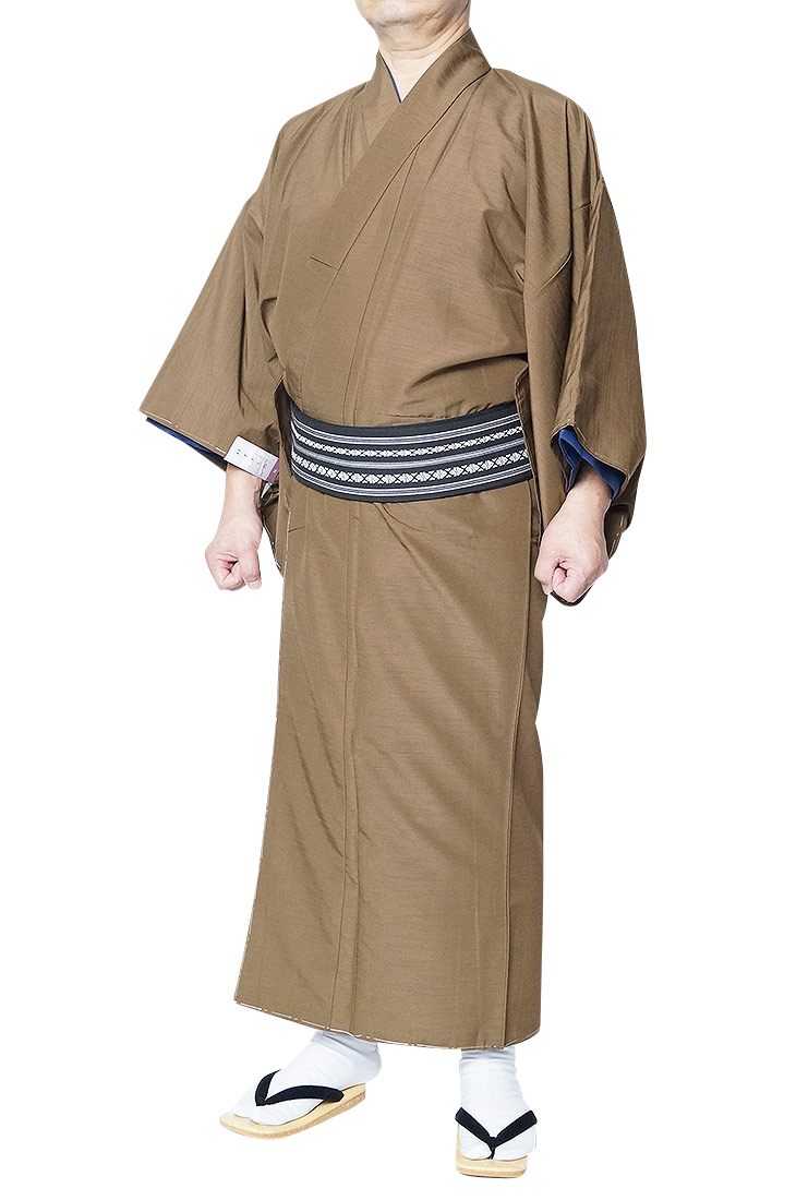 [...] kimono men's men's ... pongee manner kimono single goods . tea S